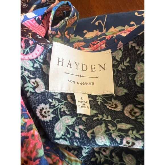 Hayden LA patchwork floral kimono duster 90’s vibes boho hippie floral - Picture 5 of 9